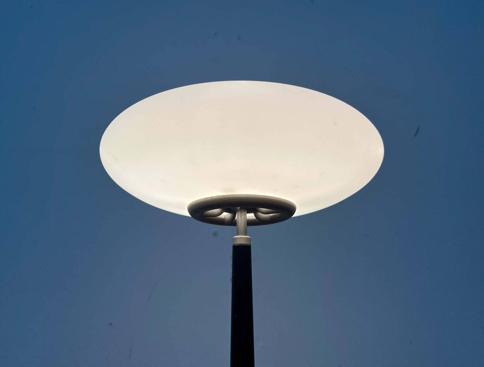 Pao T1 black table lamp, postmodern Italian model by Matteo Thun for Arteluce, 1990s.