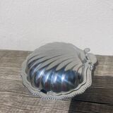 Silver plated butter dish shell 1950