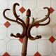 Old curved wood parrot coat rack