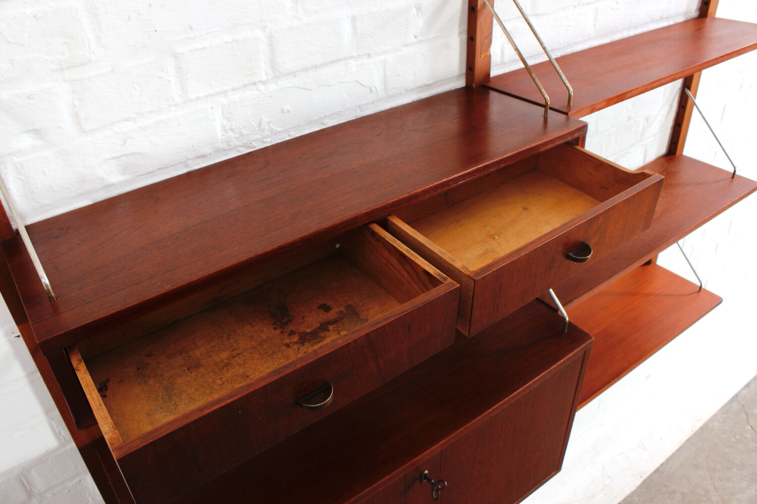 Vintage Teak Regal Danish Design Mid Century 60er 70er
