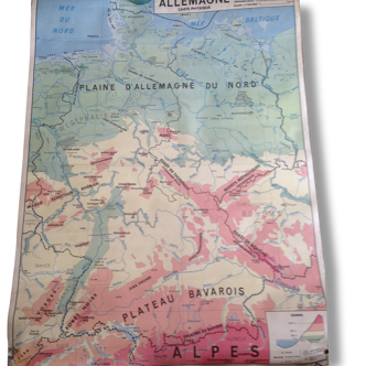Vintage school map