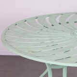 Round metal garden table, 1990