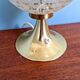 Space Age brass and textured glass table lamp, 1970s