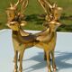 Ancien bougeoir cerf en laiton