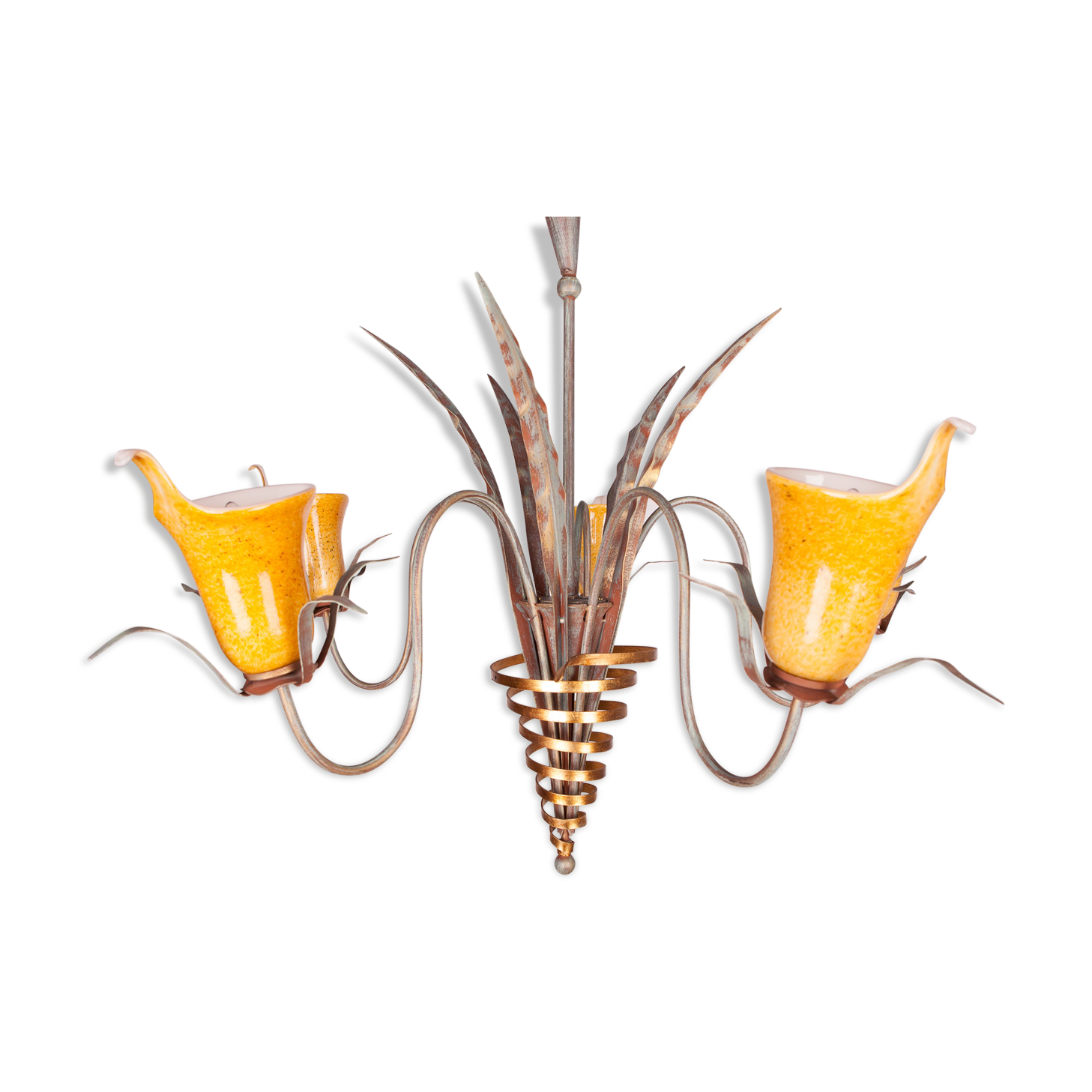 Italian Hollywood Regency Chandelier, 1970s