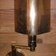 Swivel wall for indirect lighting, vintage 70's Golden brass