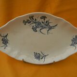 Longchamp earthenware dish cornflower decoration