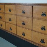 Large Vintage Dutch Oak Shop Cabinet / Sideboard, 1950s