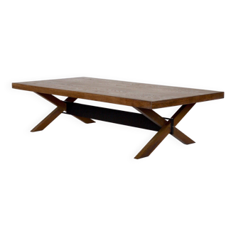 Metz & Co Steel & Wenge Wood Coffee Table, 1960s