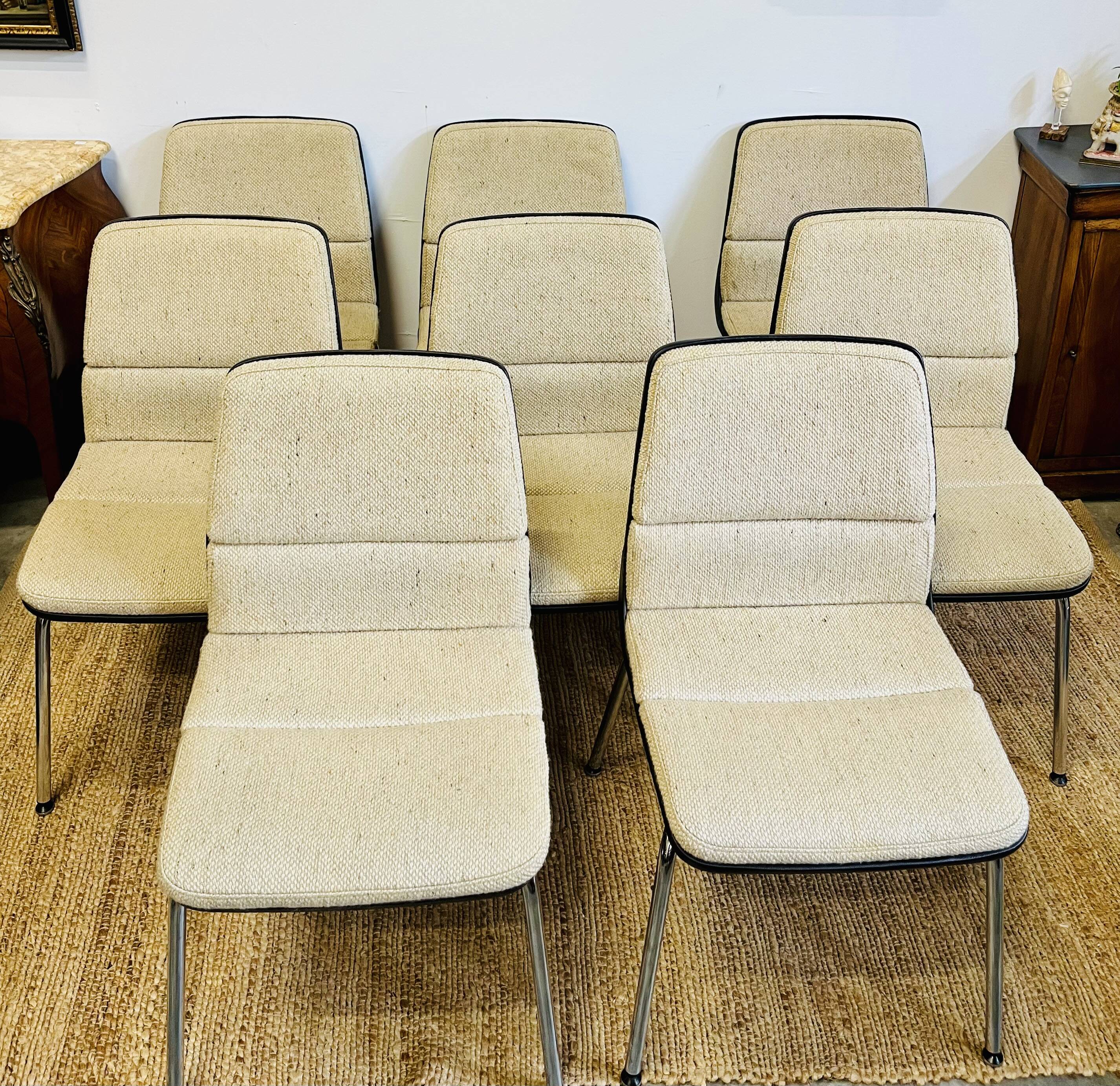 8 fauteuils vintage Sedus 70s 80s