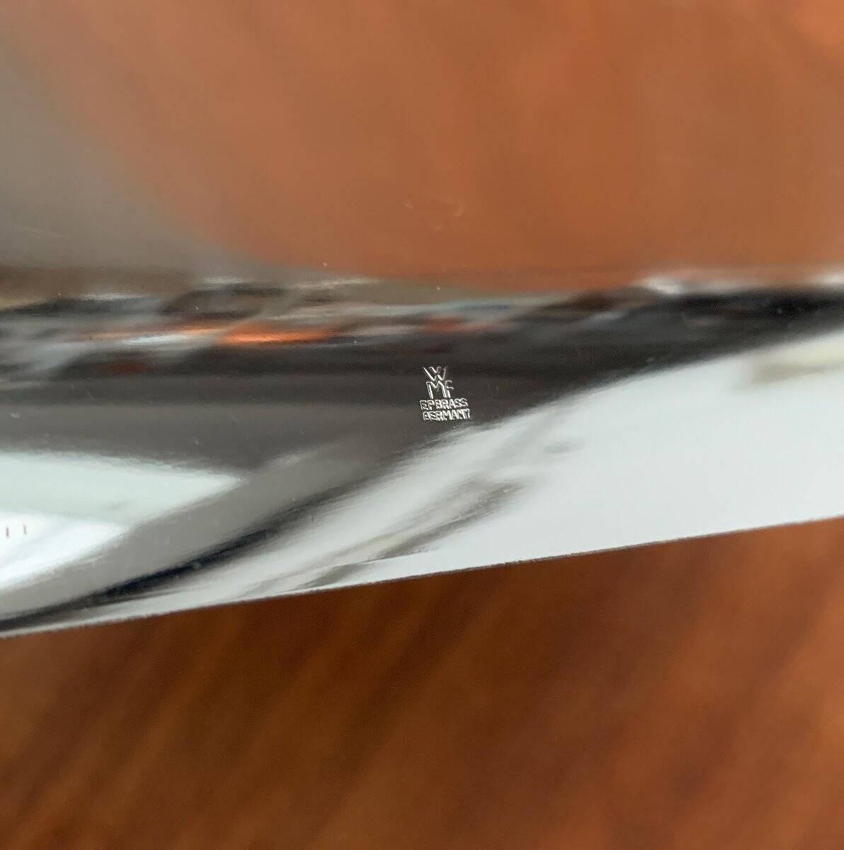 Vintage German floral metal plate by WMF