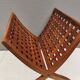 Teak newspaper/magazine rack, Danish, estimated 1970s–80s.