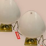 Murano Glass Table Lamps from Mazzega, 1970s