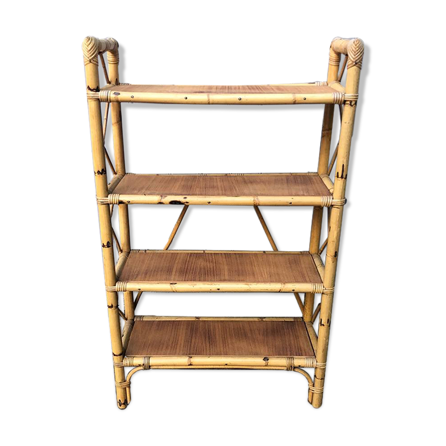 Vintage bamboo shelf