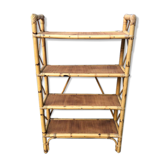 Vintage bamboo shelf