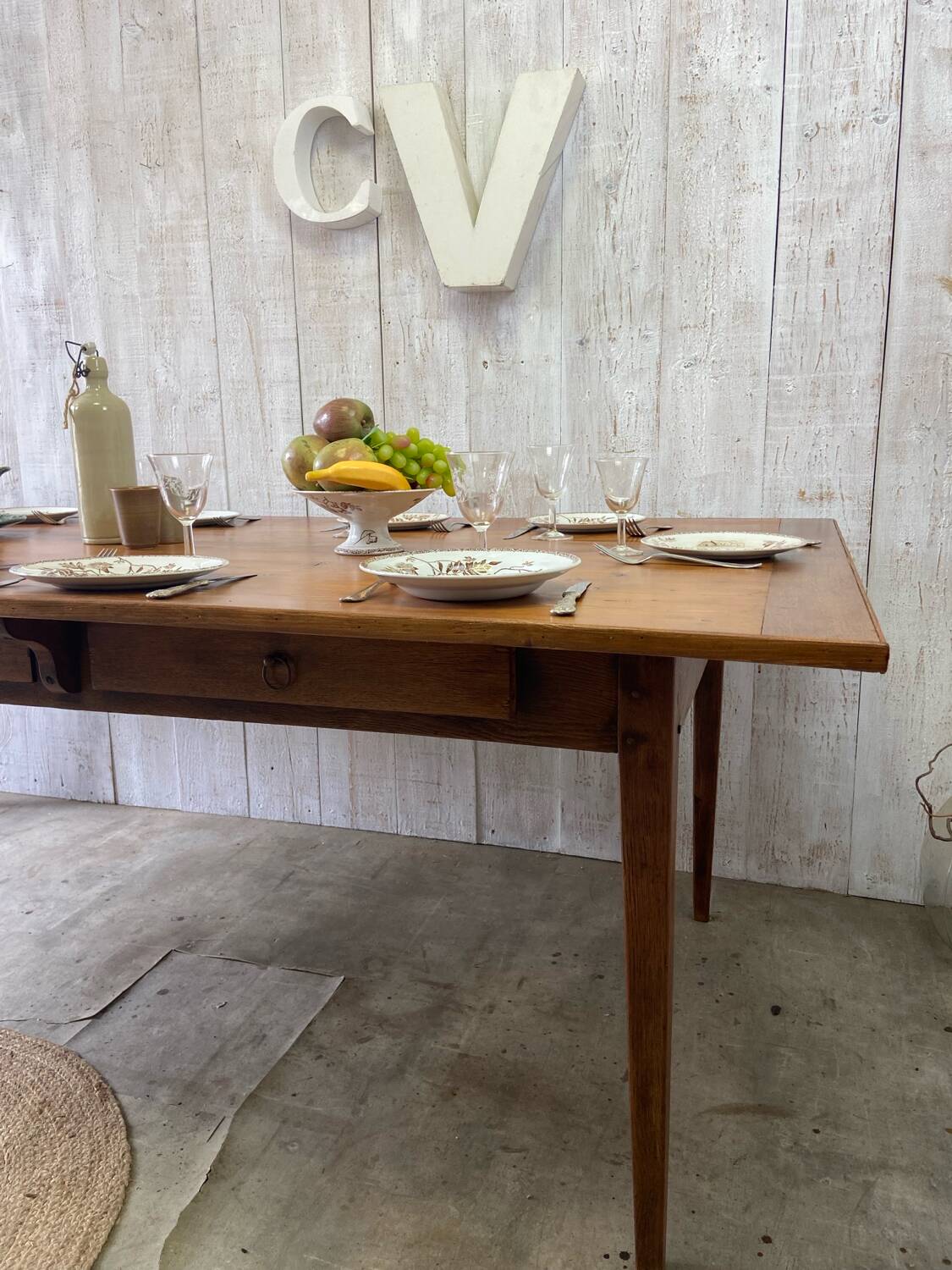 Table de ferme 237x107 cm