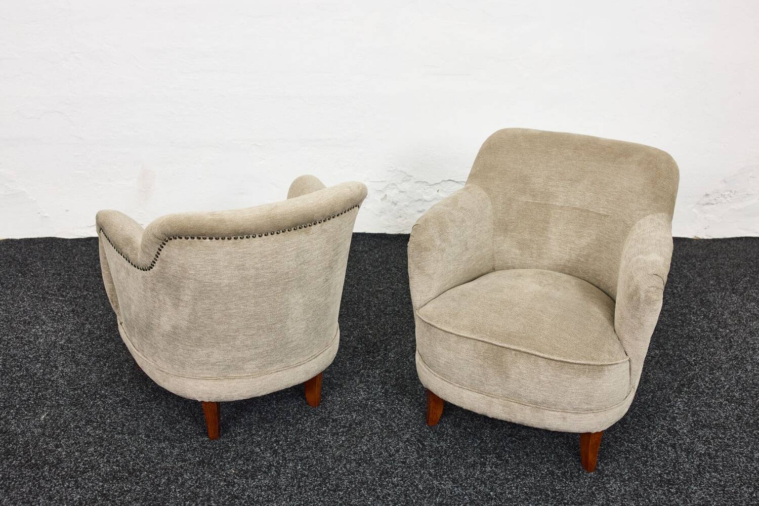 Fauteuils-chaises cocktail du milieu du siècle conçus par Pál Vince, 1947 Hongrie