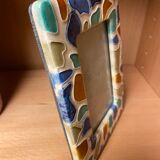 Enamelled ceramic frame