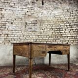 Flat mahogany desk Louis Philippe XIX century