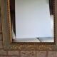 Golden wooden wall mirror 70s 70x115cm