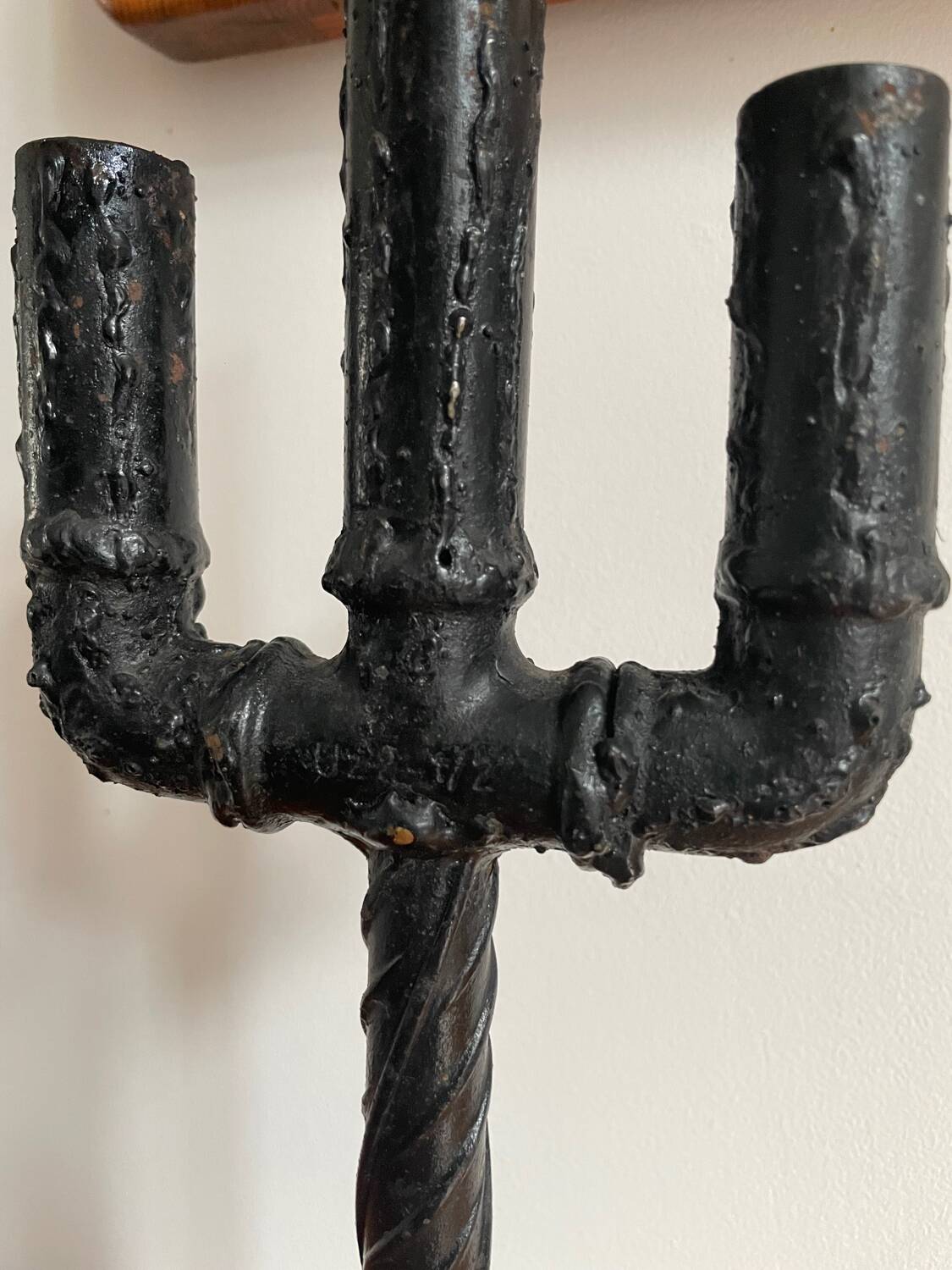 Industrial/brutalist candle holder