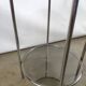 Guéridon chrome et verre fumé