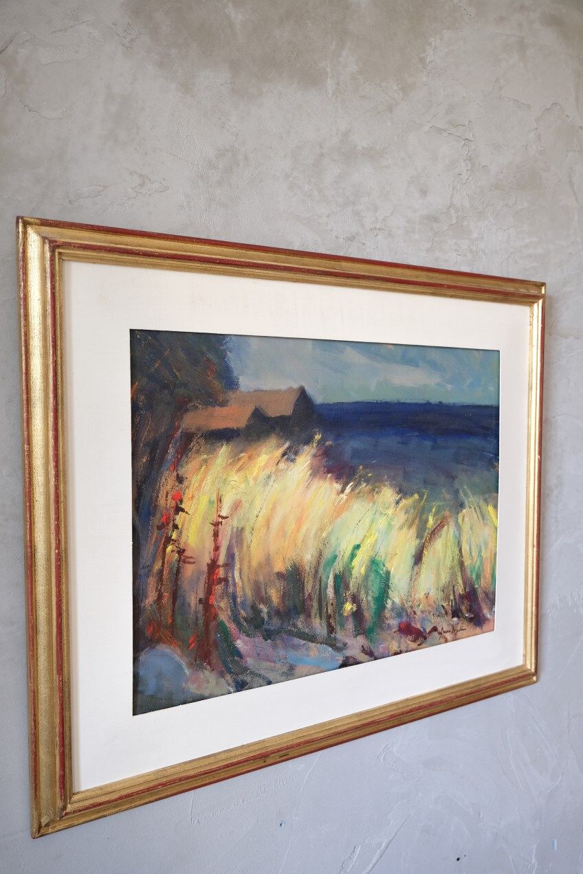 Arne Aspelin, Swedish Modern Painting, 1960s, Oil on Board.