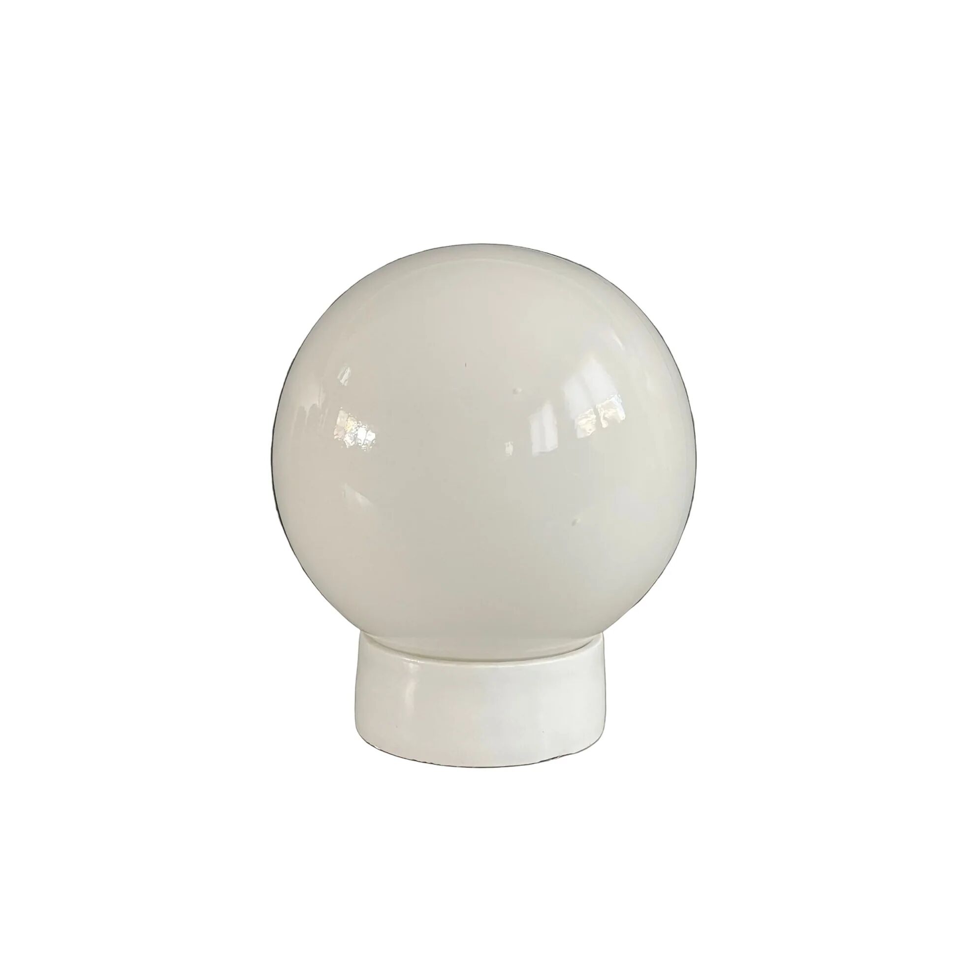 Wall light or ceiling light in porcelain and white glass