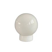 Applique ou plafonnier en porcelaine et verre blanc