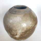 Signed Raku vase