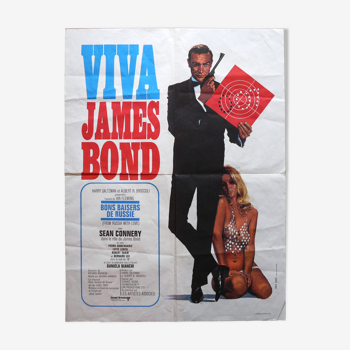 Affiche cinéma originale "Viva James Bond" Sean Connery