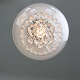 Vintage Murano Glass & Brass Pendant Lamp