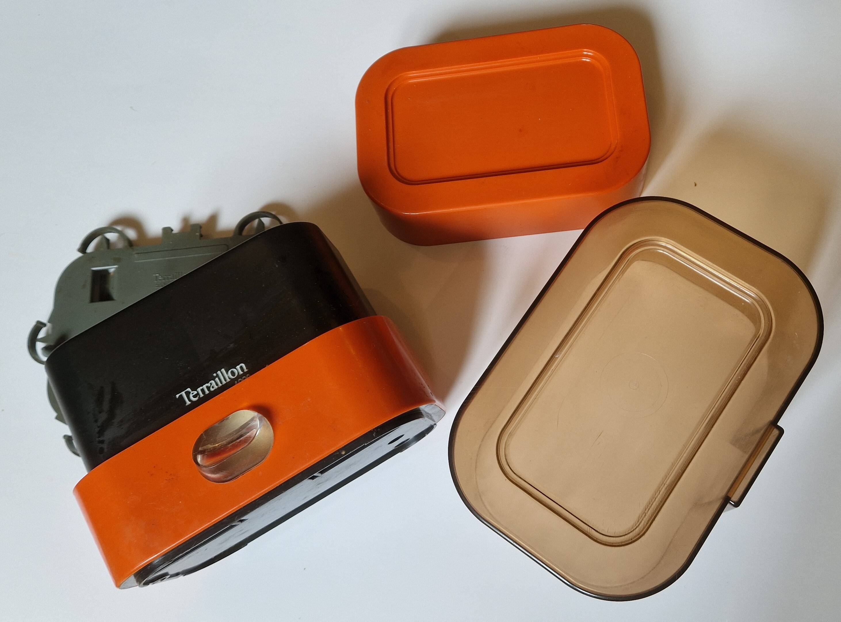 Terraillon 4000 orange kitchen scale vintage 1970
