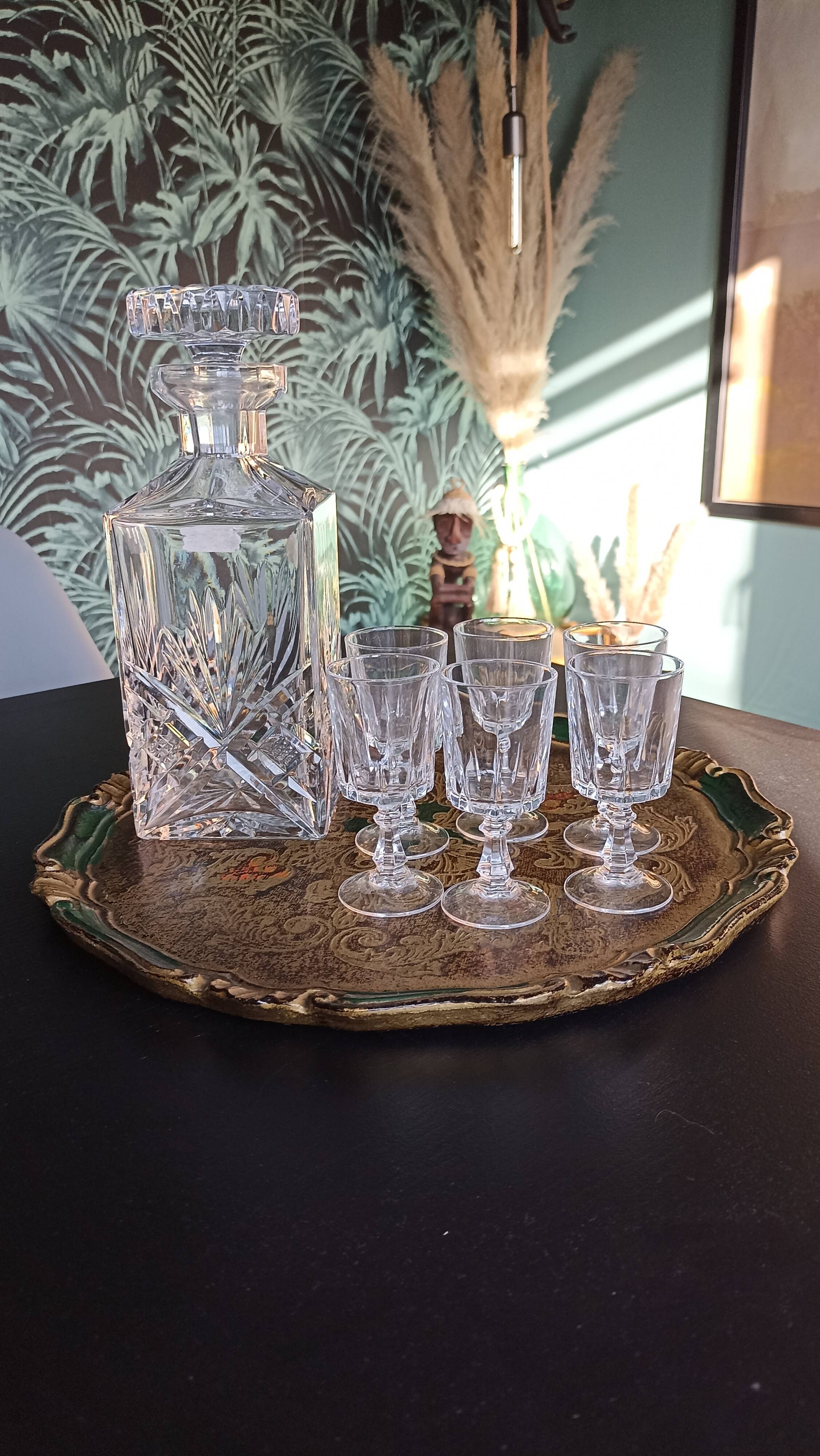 Verres à liqueur cristal