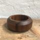 Lot of 4 rounds of 70s olive wood towels