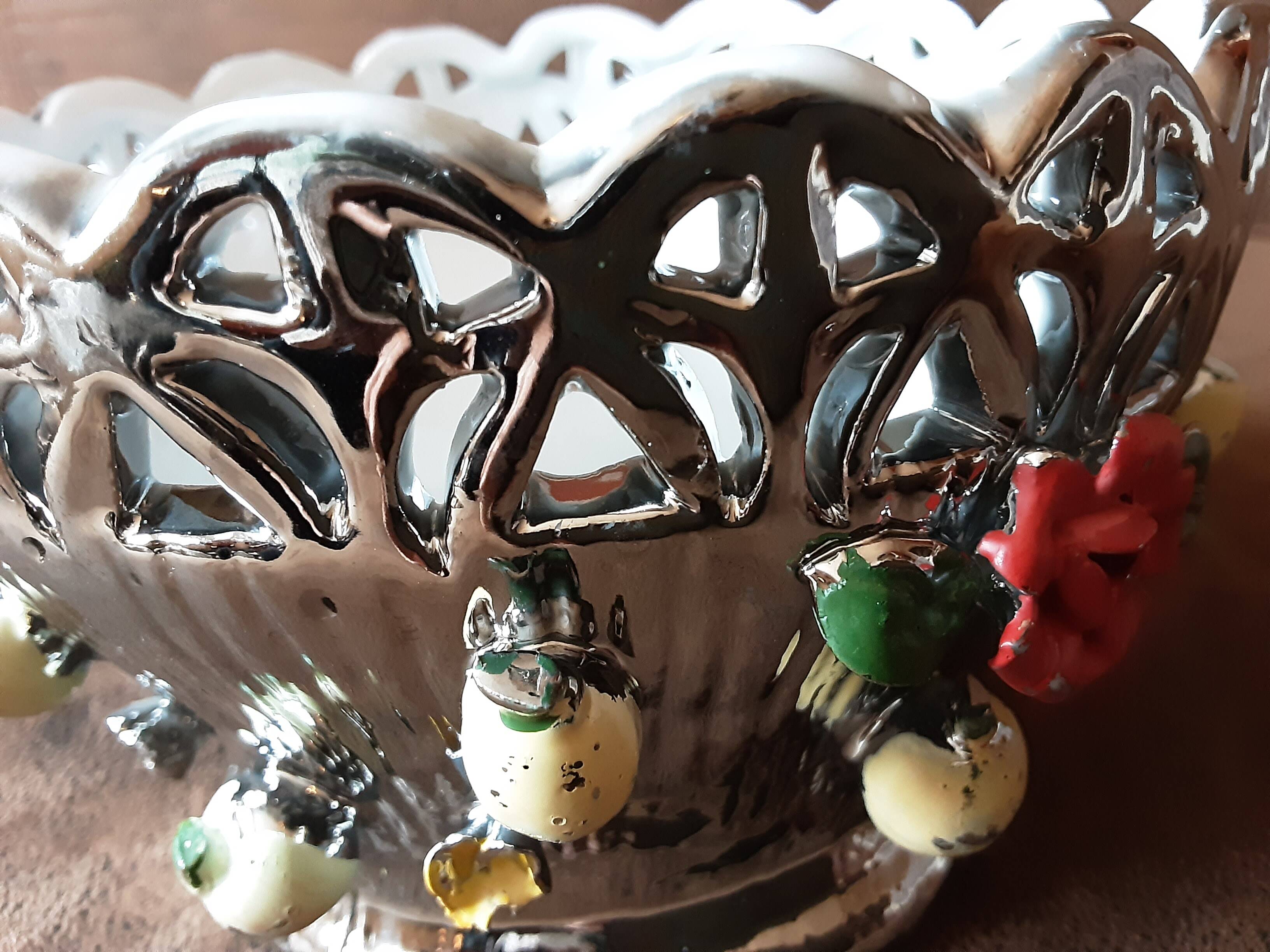 Original barbotine style bowl