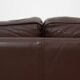 Vintage Mid-Century Scandinavian Modern Brown Leather Sofa, 1970s