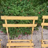 4 folding chairs 50s