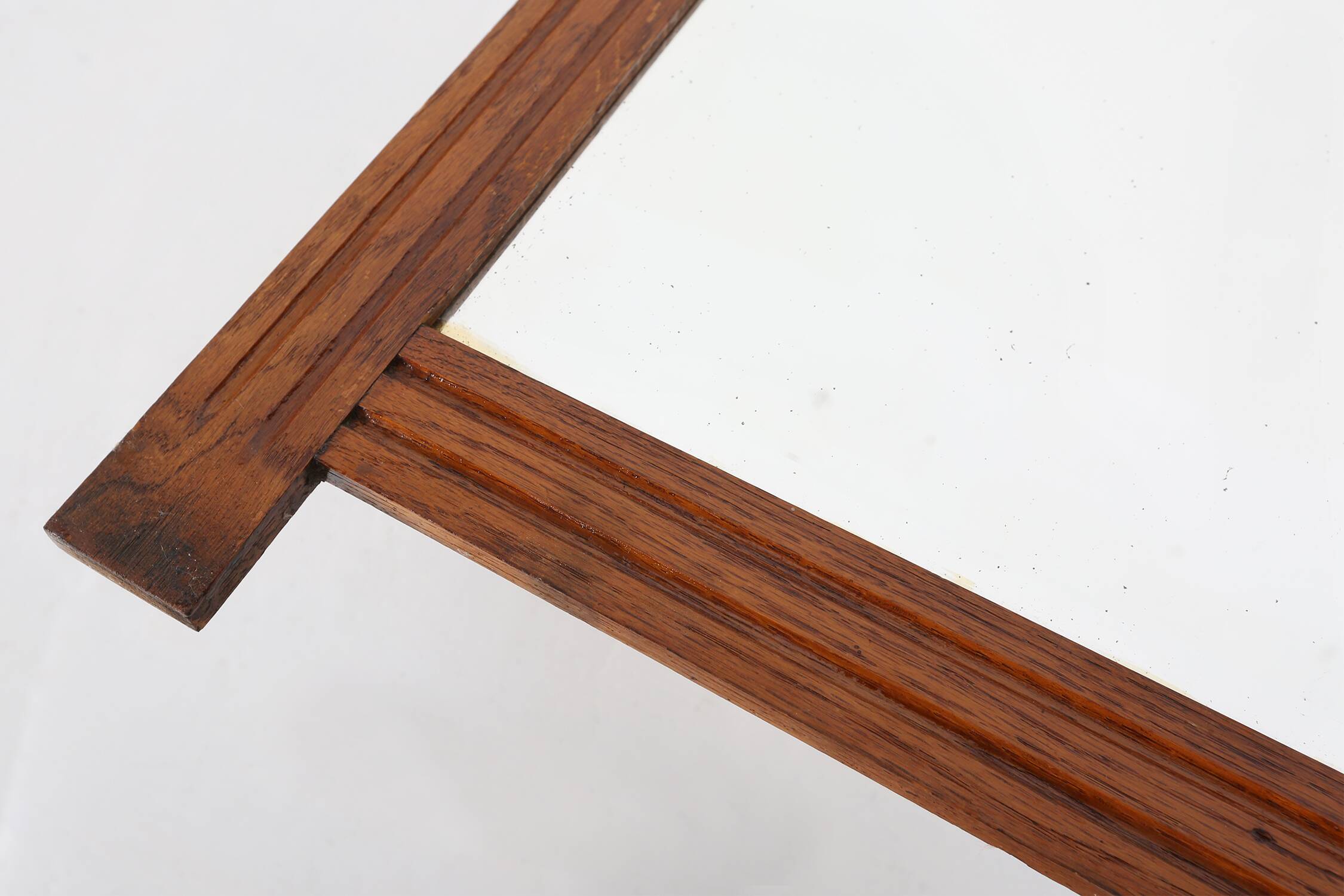 Art Deco mirror in solid wood with facet cut mirror, 1930s