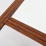 Art Deco mirror in solid wood with facet cut mirror, 1930s