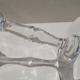 Set of 6 Faceted Balloon Glasses with Engraved St Louis Crystal Cut Feet