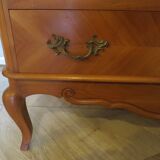 Commode 3 tiroirs style Louis XV en bois massif