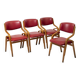 Set of 4 dining chairs by ludvik volak, czechoslovakia, 1970s