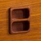 Vintage danish modular teak bookcase 1970s