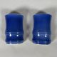 Pair of monochrome blue porcelain wall vases - China Qing