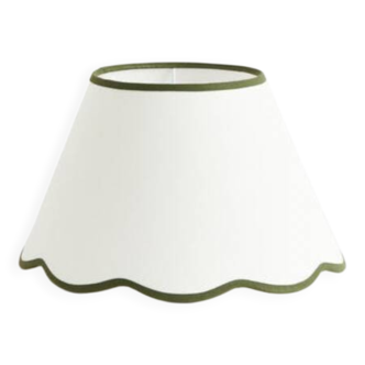 green lampshade detail