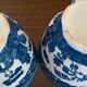Two Blue Willow porcelain tea cups