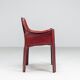 Mario Bellini model Cab 413 dining armchair in leather Cassina Italy 1977