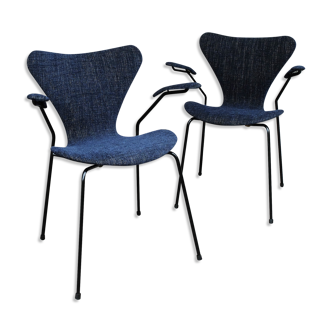 Pair armchairs 3270 butterfly series Arne Jacobsen for Fritz Hansen, vintage 1964