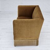 1960s, Danish 2 seater sofa, furniture velour, original condition.